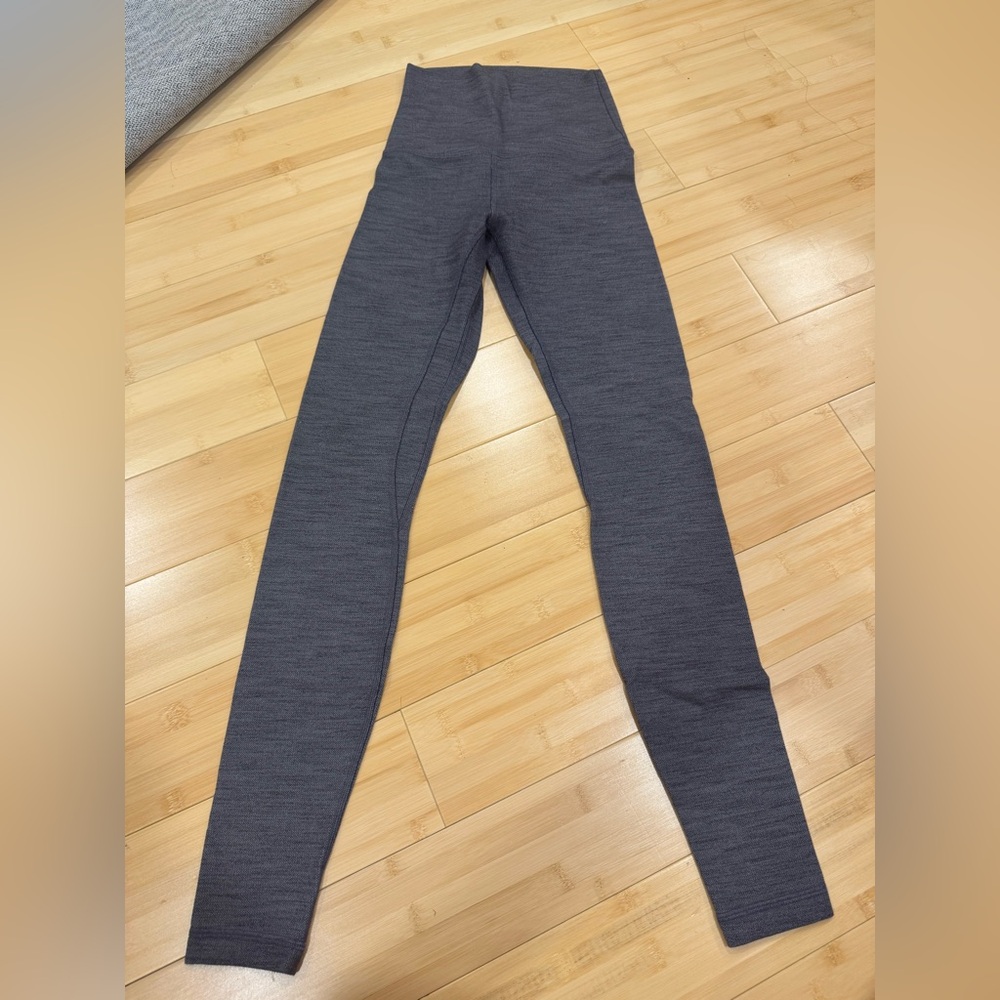 Gray High-Waisted Leggings